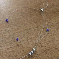 Hanging Air Plant Ornament Add Beads to Wire
